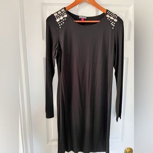 Knit Jersey Dress With detailed shoulders- size L